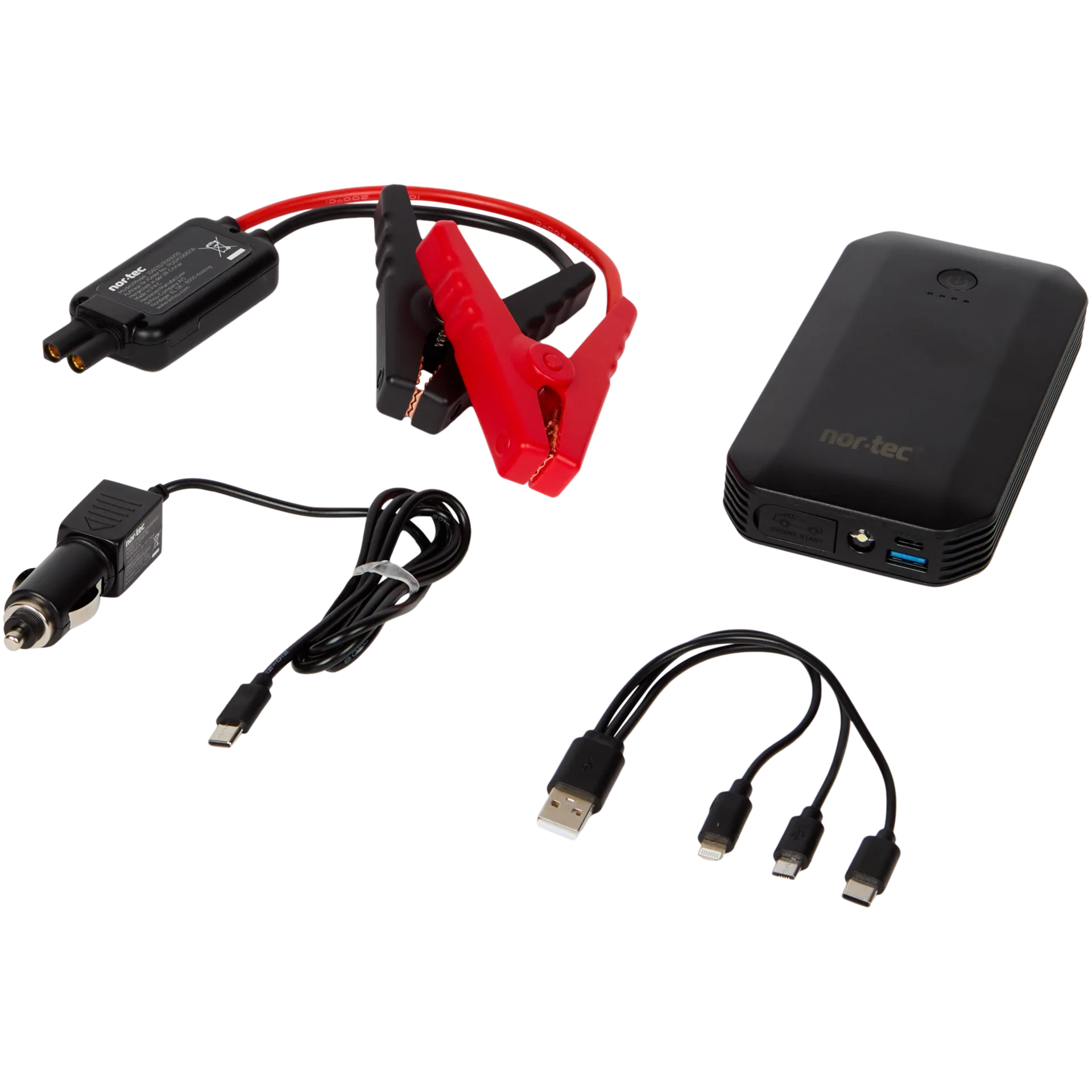 Arrancador de bateria multifuncional com powerbank Nor-Tec