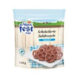 Alpenfest® Brezel com Cobertura de Chocolate de Leite/ Preto