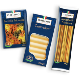 ITALIAMO® Esparguete Tricolor / Farfalle Tricolor / Cannelloni