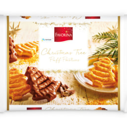 FAVORINA® Árvore Natal de Massa Folhada e Chocolate