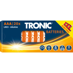 Tronic® Pack de Pilhas Alcalinas AA/ AAA