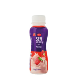 Milbona® Iogurte sem Lactose Líquido/ com Pedaços de Fruta