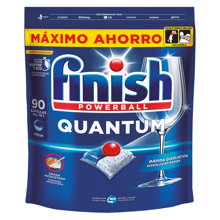 FINISH - Detergente para a Máquina da Loiça Pastilhas Quantum