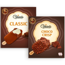 GELATELLI® Gelado Clássico de Baunilha/Choco Crisp