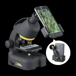 Microscópio com Suporte para Telemóvel