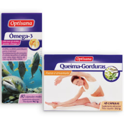 OPTISANA® Colagénio+Ácido Hialurónico / Ómega 3 / Melatonina / Queima Gorduras / Slim Detox