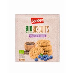 Sondey® Biscoitos com Chia e Mirtilos Bio