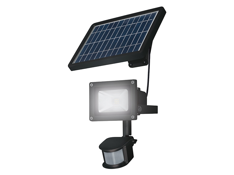 Fuerza muy agradable Minimizar Foco Proyector LED Solar 10W IP65 Con Sensor De Movimiento PIR Y  Crepuscular | pamso.pl