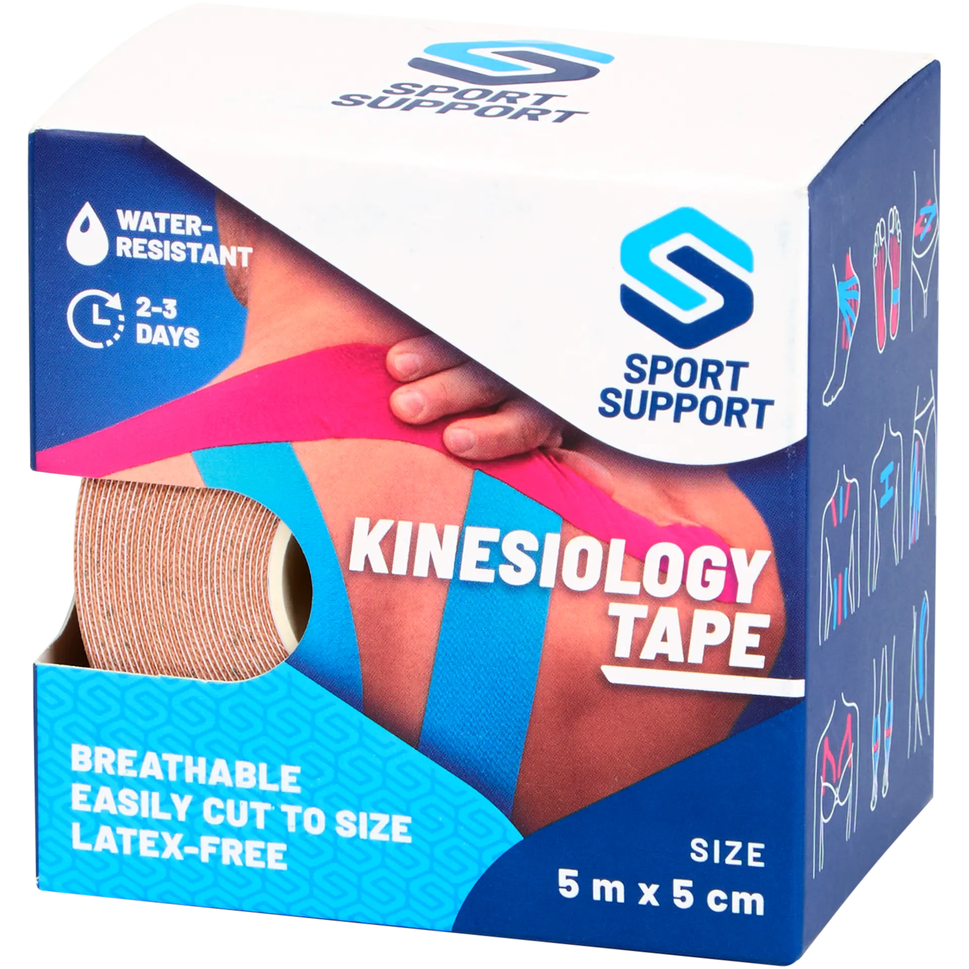 Fita de cinesioterapia Sport Support