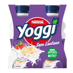 Nestlé - Yoggi Iogurte Líquido sem Lactose de Morango-banana