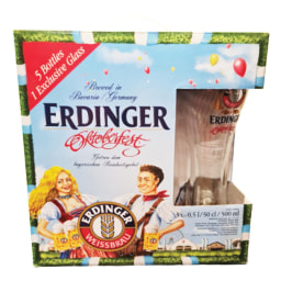 Erdinger® Cerveja Pack Oktoberfest + 1 Copo