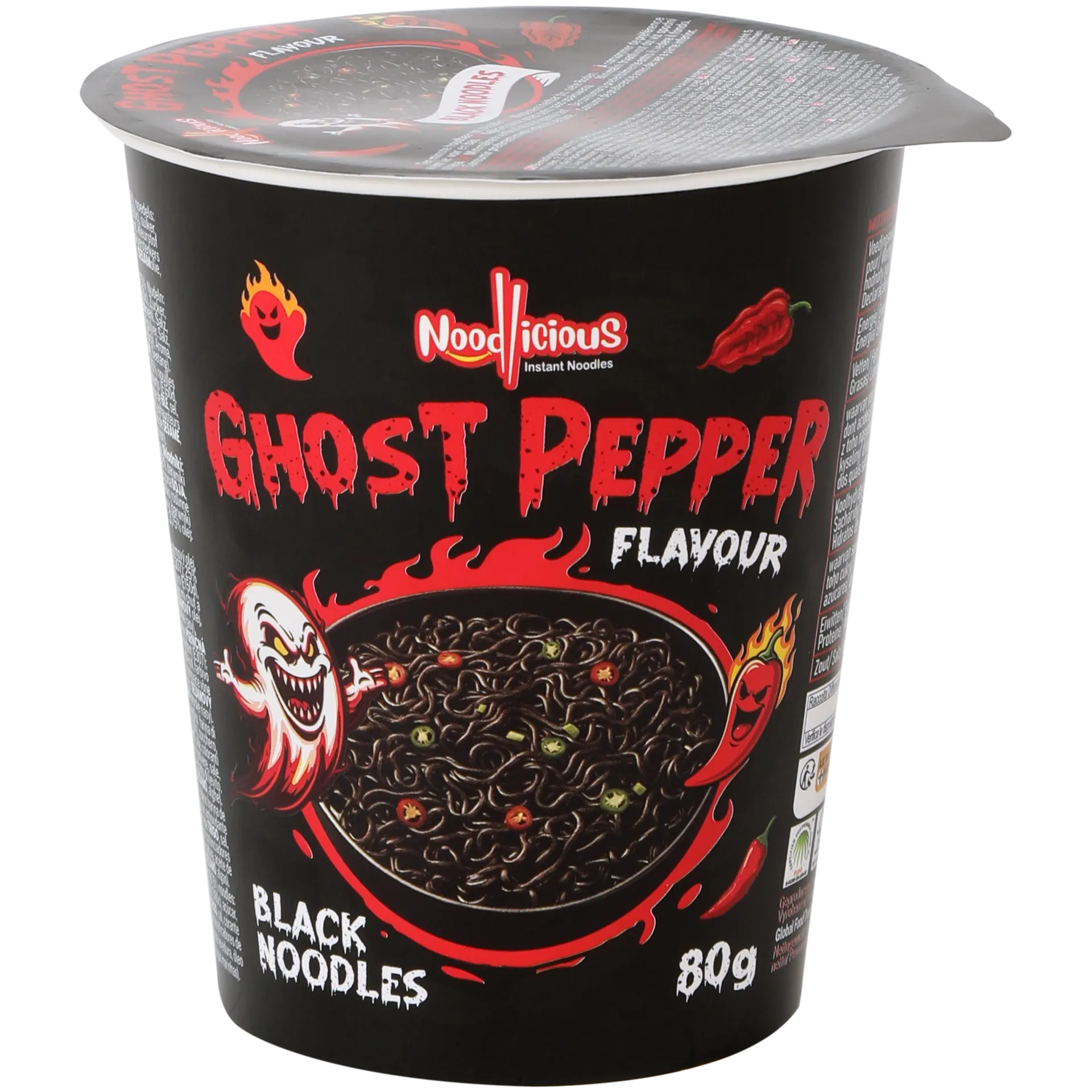 Noodles pretos Noodlicious Pimento Fantasma