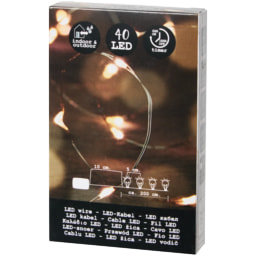 Cabo ou corda de juta com iluminação LED