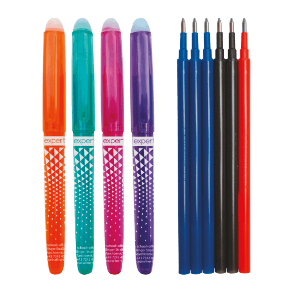 EXPERTIZ® - Esferográfica com Borracha/ Recargas