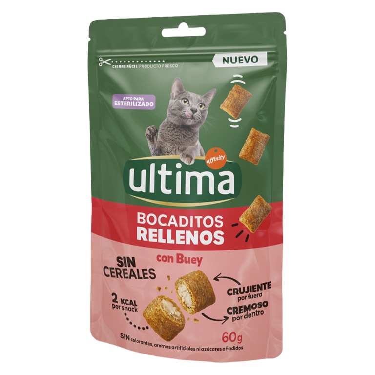 ULTIMA - Snack para Gatos Adultos com Vaca