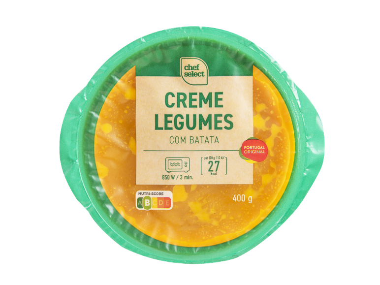 chef select - Creme de Cenoura e Legumes com Batata