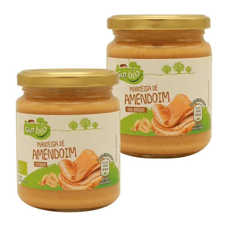 GUT BIO® - Manteiga de Amendoim Biológica