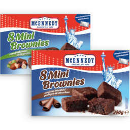 MCENNEDY® Mini Brownies com Flocos de Chocolate / Avelã