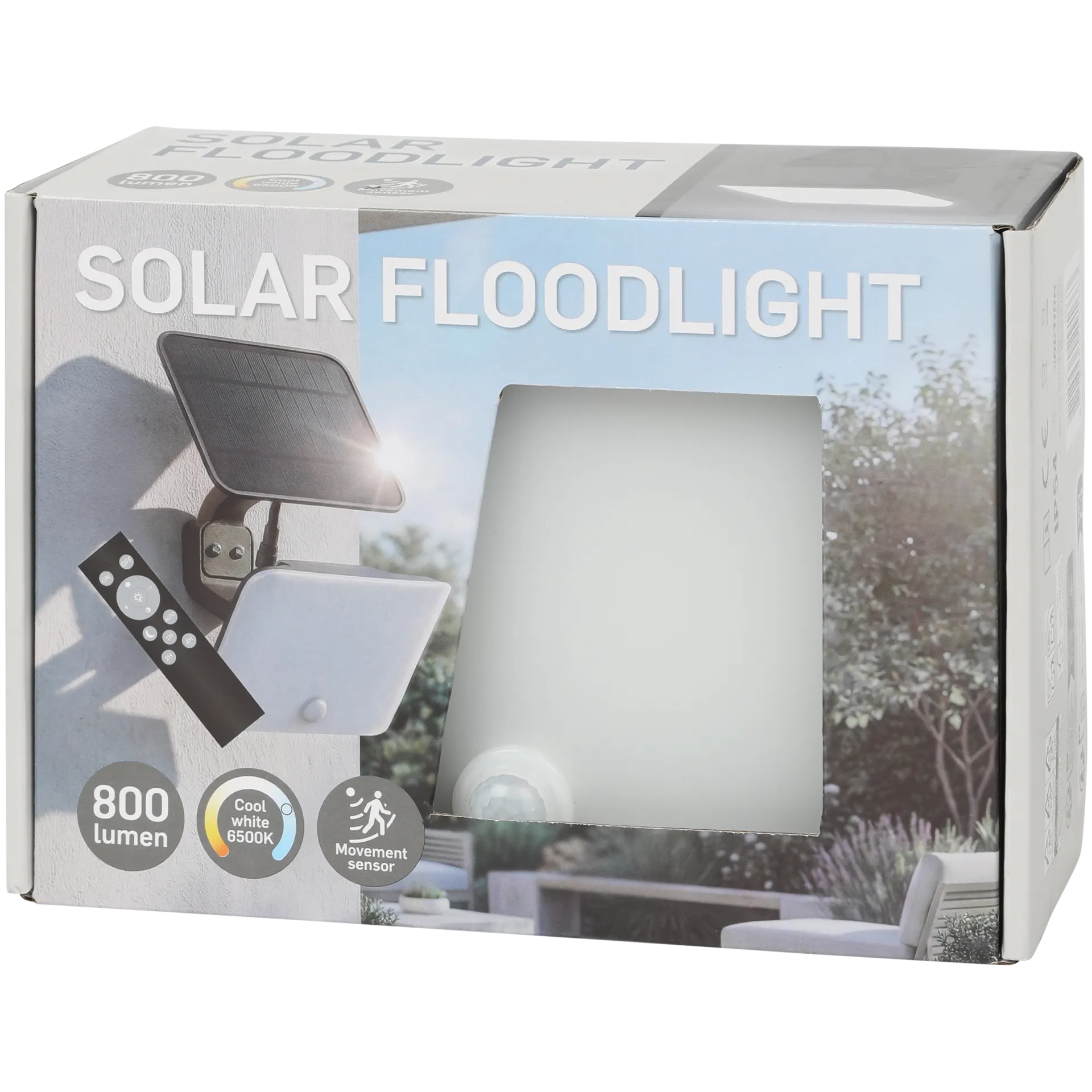 Holofote solar com sensor