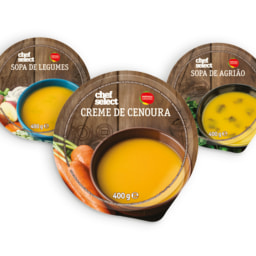 CHEF SELECT® Creme de Cenoura / Sopa de Legumes / Agrião