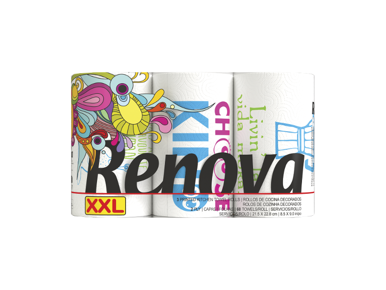 Rolos de Cozinha Design 2 Folhas XXL