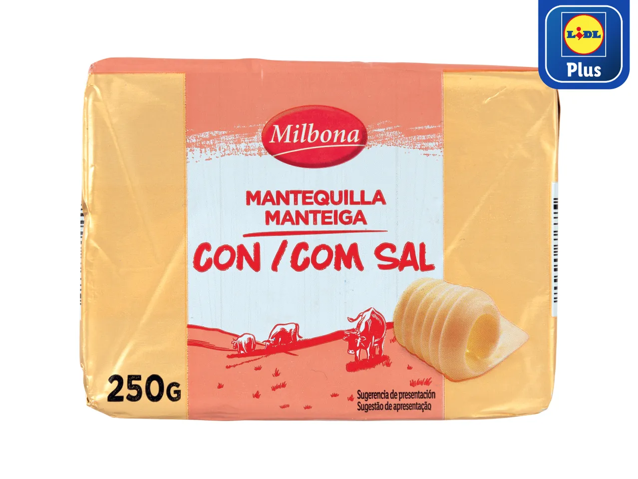 Milbona® Manteiga com/ sem Sal