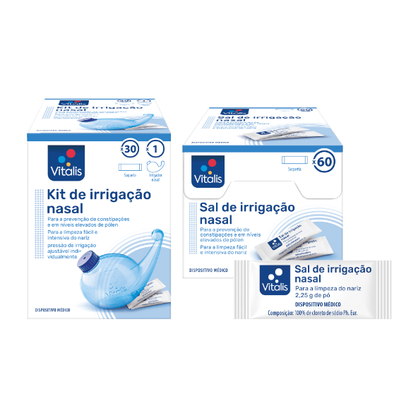 Vitalis® - Kit/ Sal de Irrigação Nasal