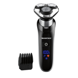 Silvercrest Personal Care® Máquina de Barbear Rotativa 3,7 V