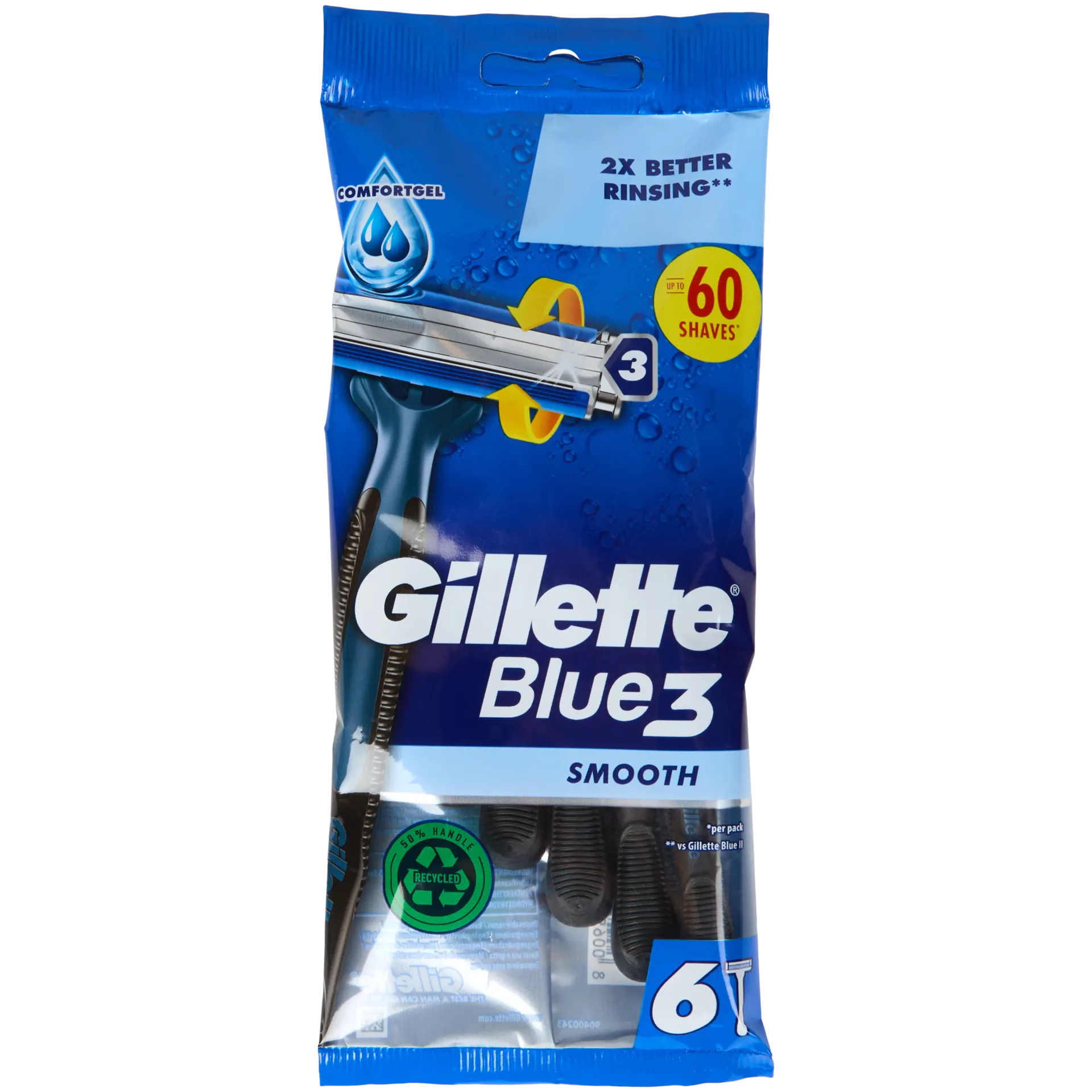 Lâminas de barbear Gillette Blue3 Smooth