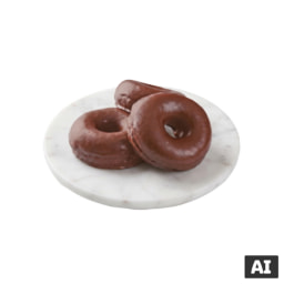 - - Argolas com Cobertura de Chocolate
